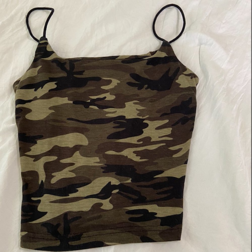 Camo Crop Top